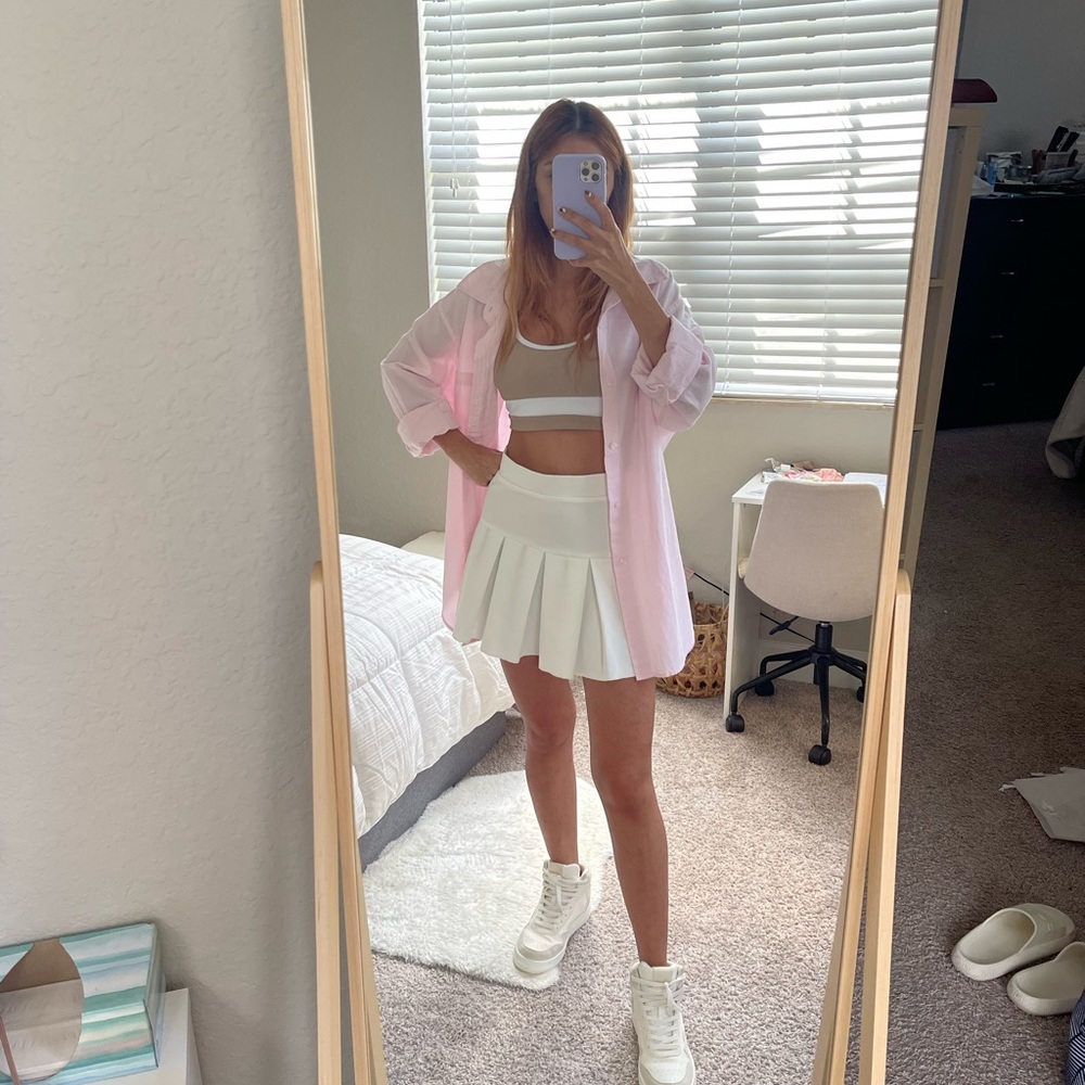 White skirt